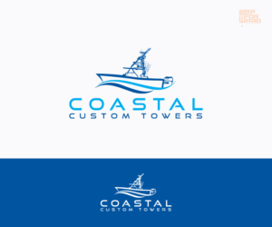 Logo Design by step forward 2 for Coastal Custom Towers | Design: #24595682