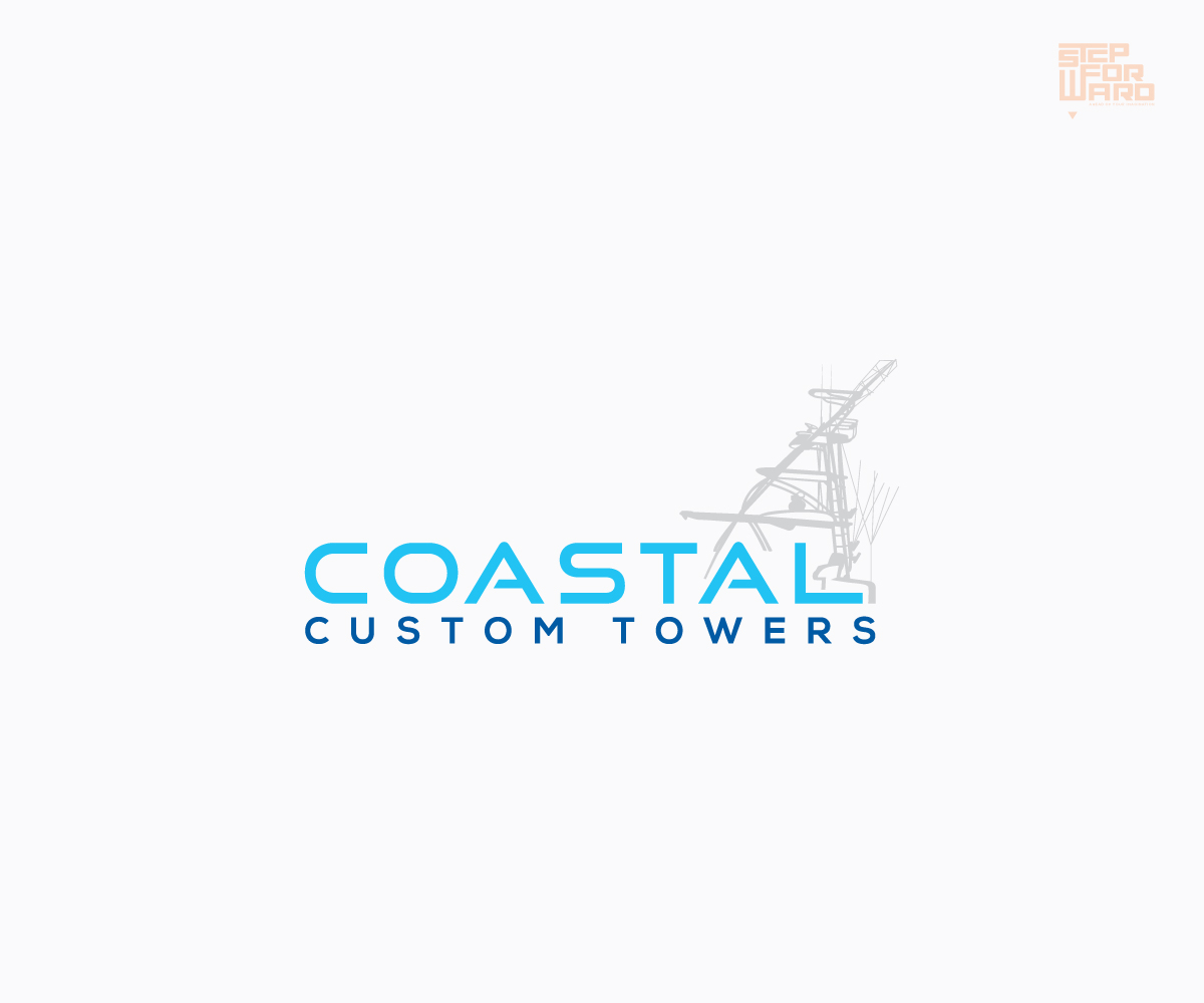 Logo-Design von step forward 2 für Coastal Custom Towers | Design #24595706
