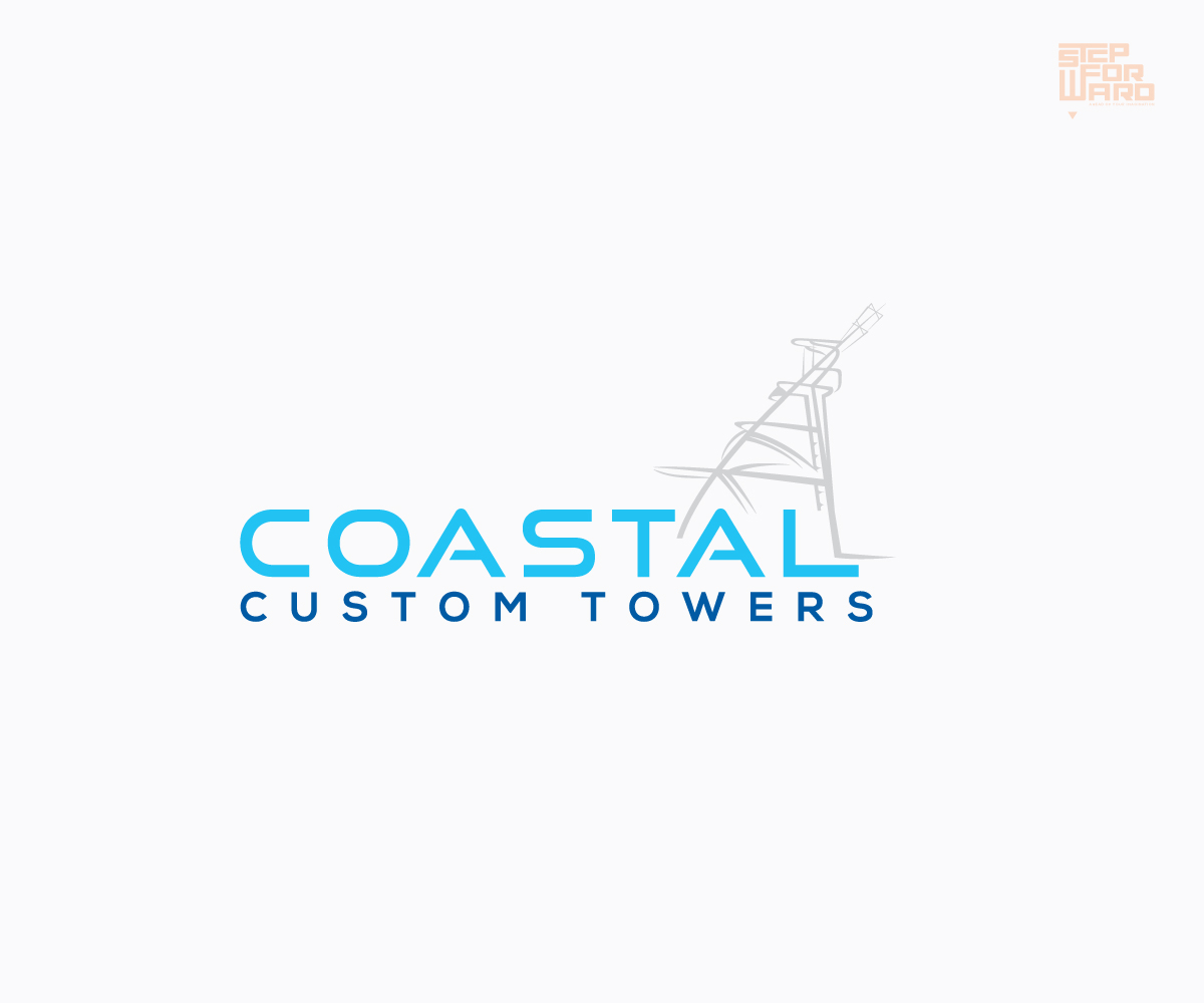 Logo-Design von step forward 2 für Coastal Custom Towers | Design #24603442