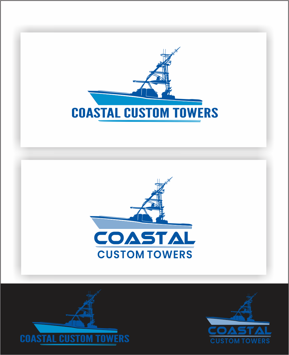 Logo-Design von Udaya G für Coastal Custom Towers | Design #24639733