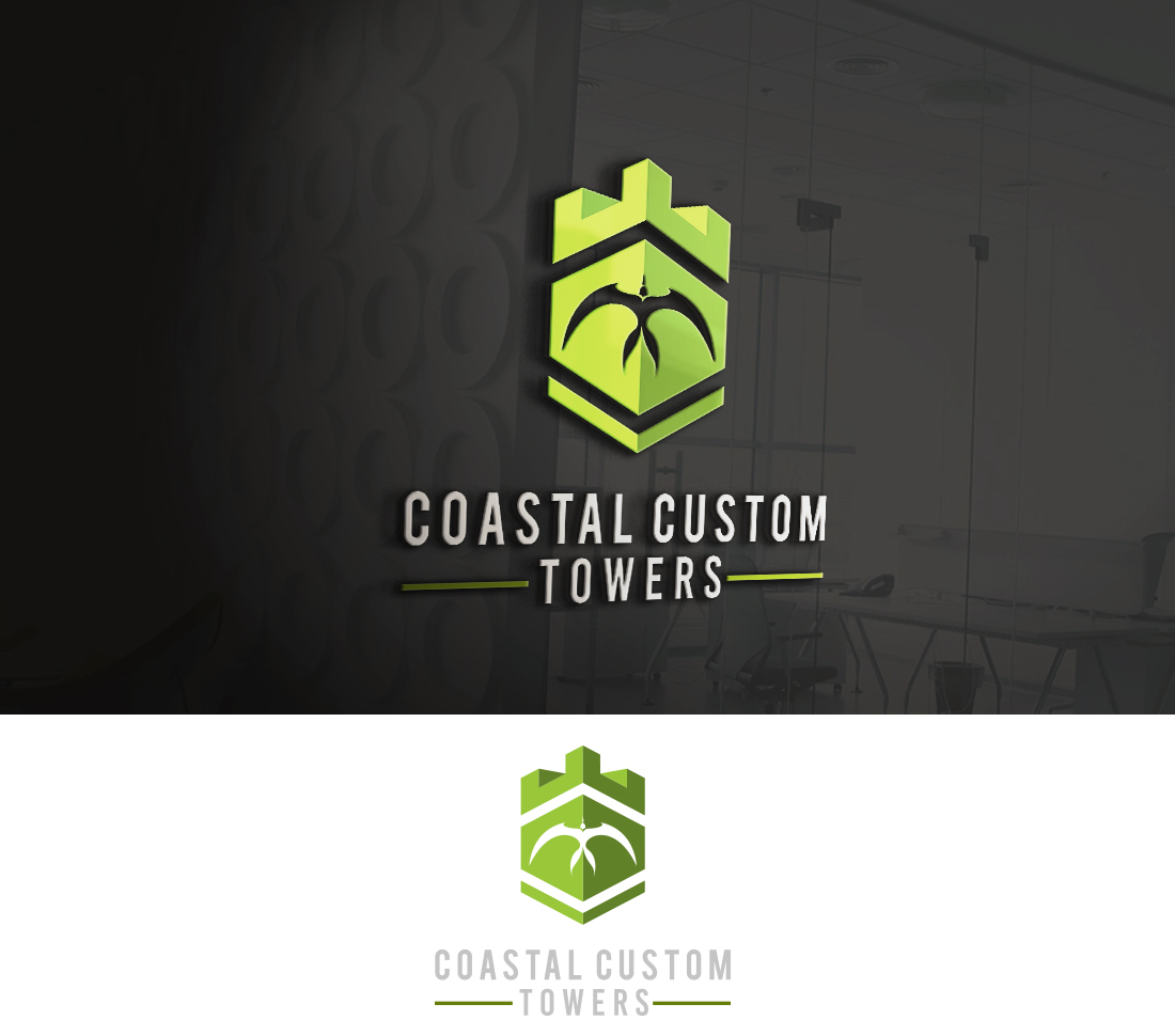 Logo-Design von Snap Arts für Coastal Custom Towers | Design #24588470
