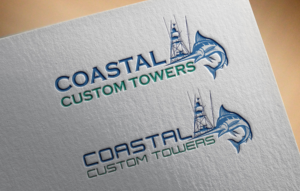 Logo-Design von VanR für Coastal Custom Towers | Design: #24599971