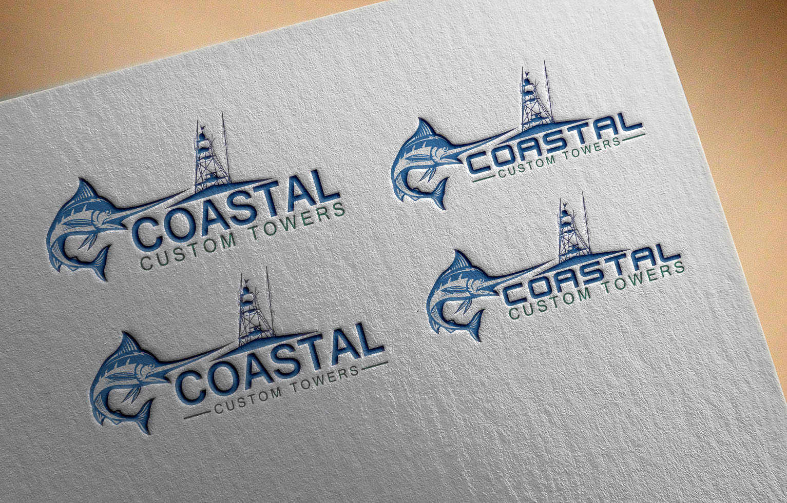 Logo Design by VanR for Coastal Custom Towers | Design #24600744