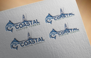 Logo-Design von VanR für Coastal Custom Towers | Design: #24600744