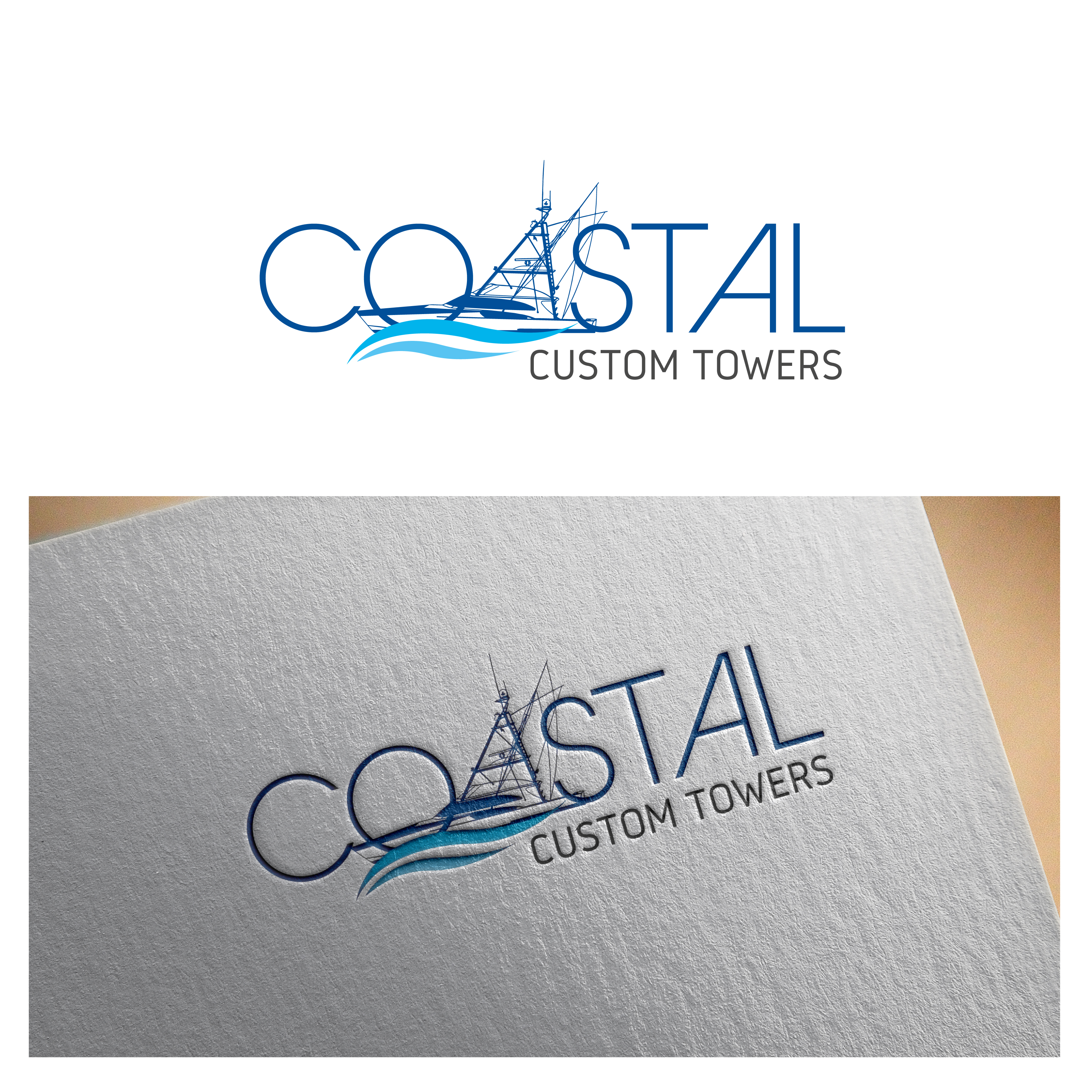 Logo-Design von Jomon 2 für Coastal Custom Towers | Design #24601257