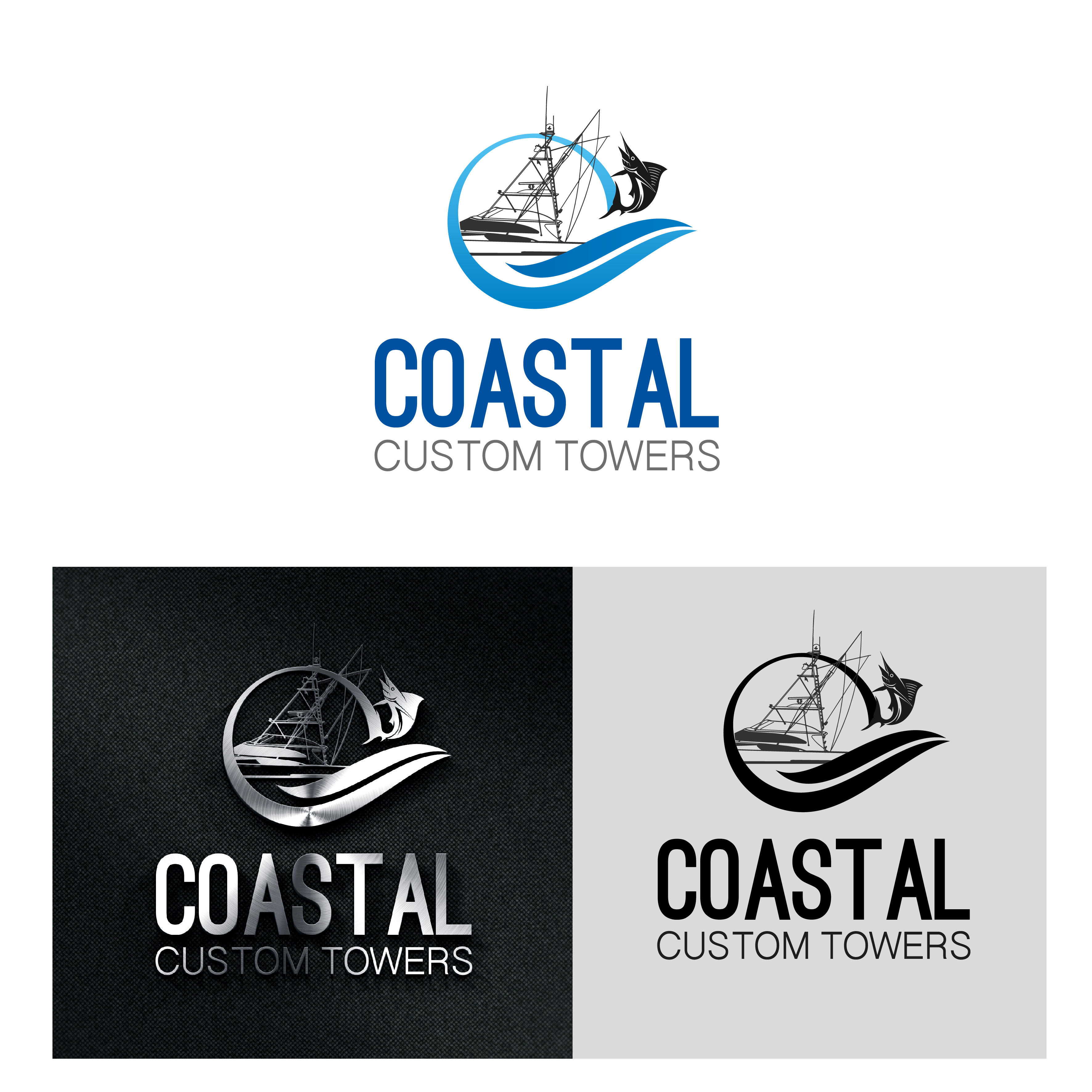 Logo-Design von Jomon 2 für Coastal Custom Towers | Design #24601329