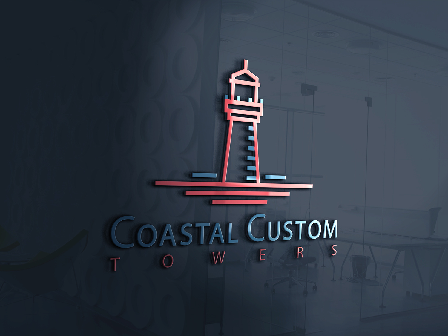 Logo-Design von Nexart Design für Coastal Custom Towers | Design #24589485