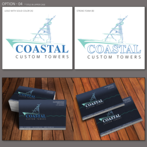 Logo Design by kulvinder2779 for Coastal Custom Towers | Design: #24648912