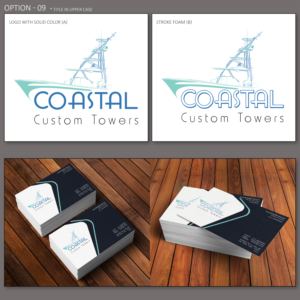 Logo Design by kulvinder2779 for Coastal Custom Towers | Design: #24648934