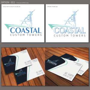 Logo Design by kulvinder2779 for Coastal Custom Towers | Design: #24653009