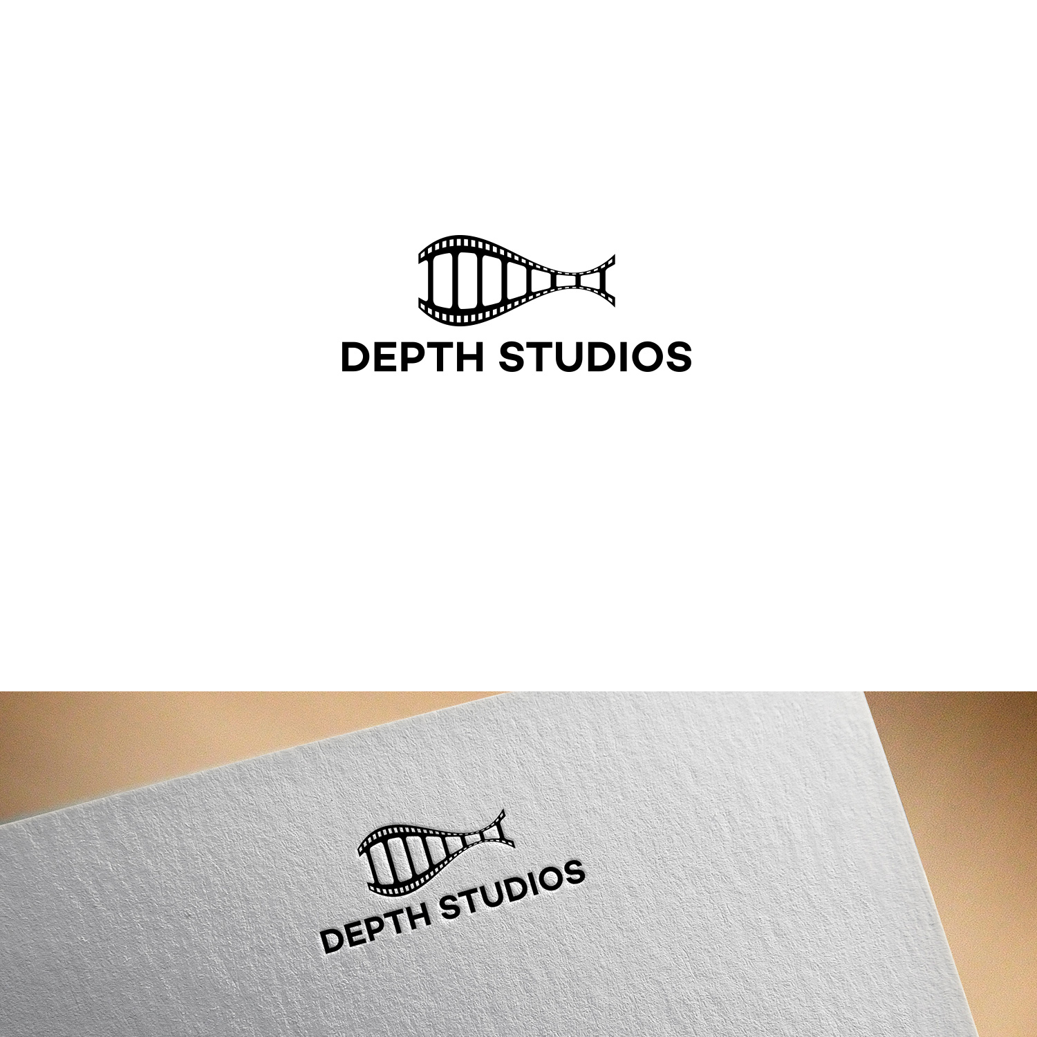 Diseño de Logo por DesignDUO para Depth Studios post productions | Diseño #24623691