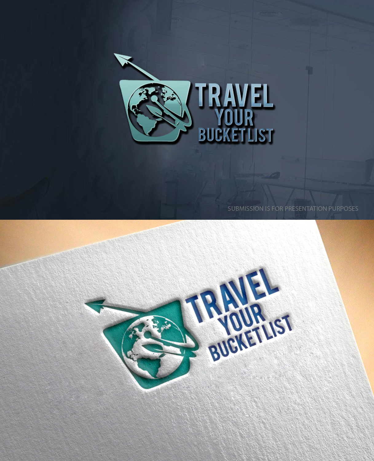Logo Design by graphicevolution for Travel your bucket list | Design #24597067