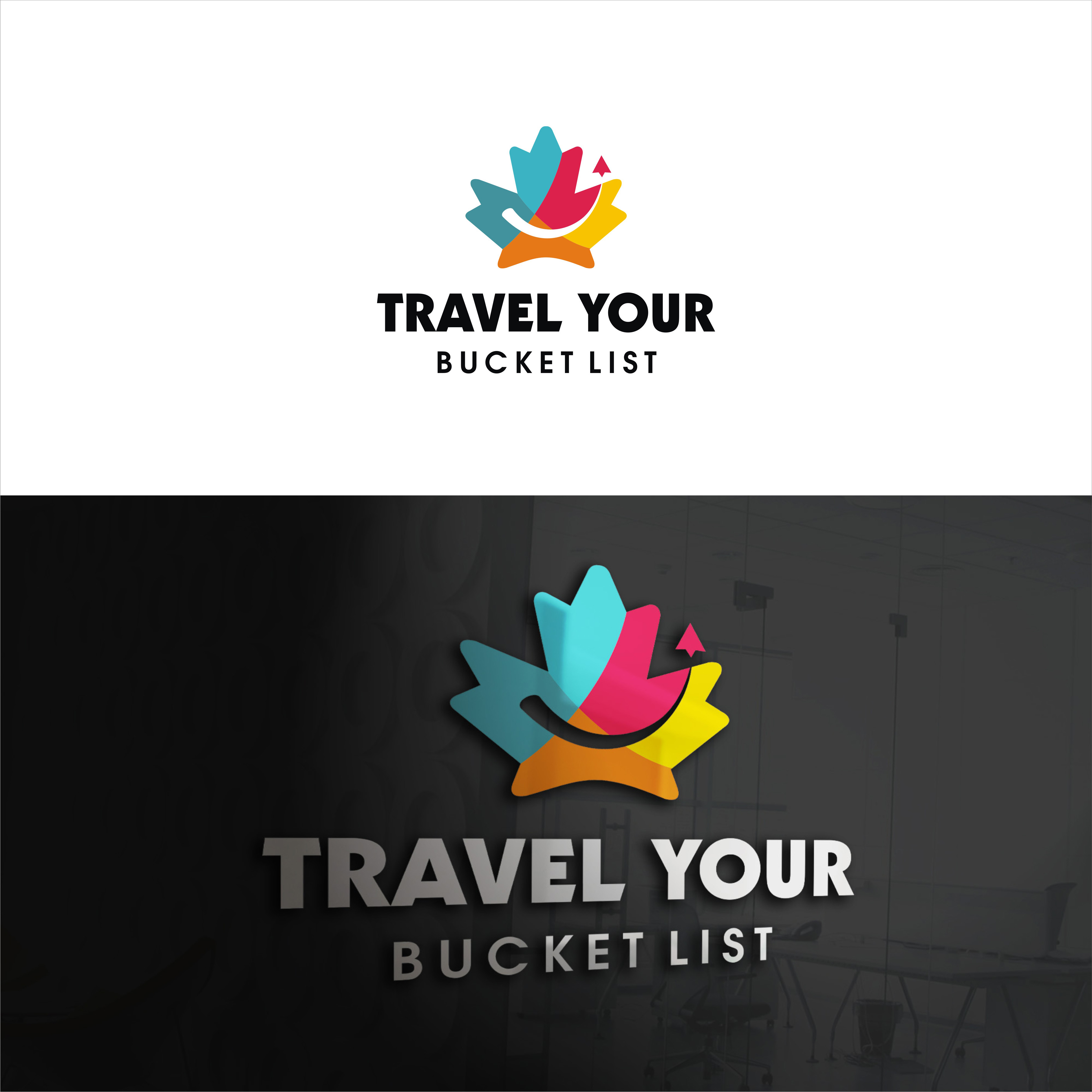 Logo Design by warkaddarshan 2 for Travel your bucket list | Design #24595717
