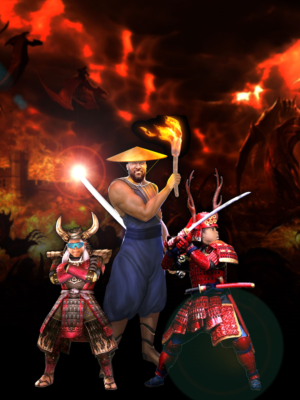 Warriors Monks and Samurai  | Design Illustration par edge design