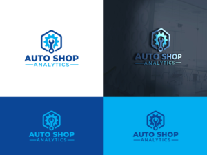 Auto Shop Analytics | Logo Design by Slant Line Media