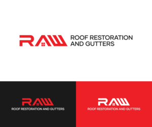 RAW Roof Restoration and Gutters | Logo Design by rdlsantos