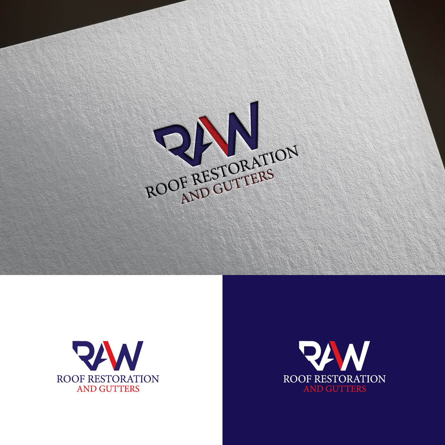 Design de Logo par sankar999 pour RAW Roof Restoration & Gutters | Design #24606085