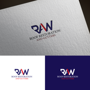 RAW Roof Restoration and Gutters | Logo Design by sankar999