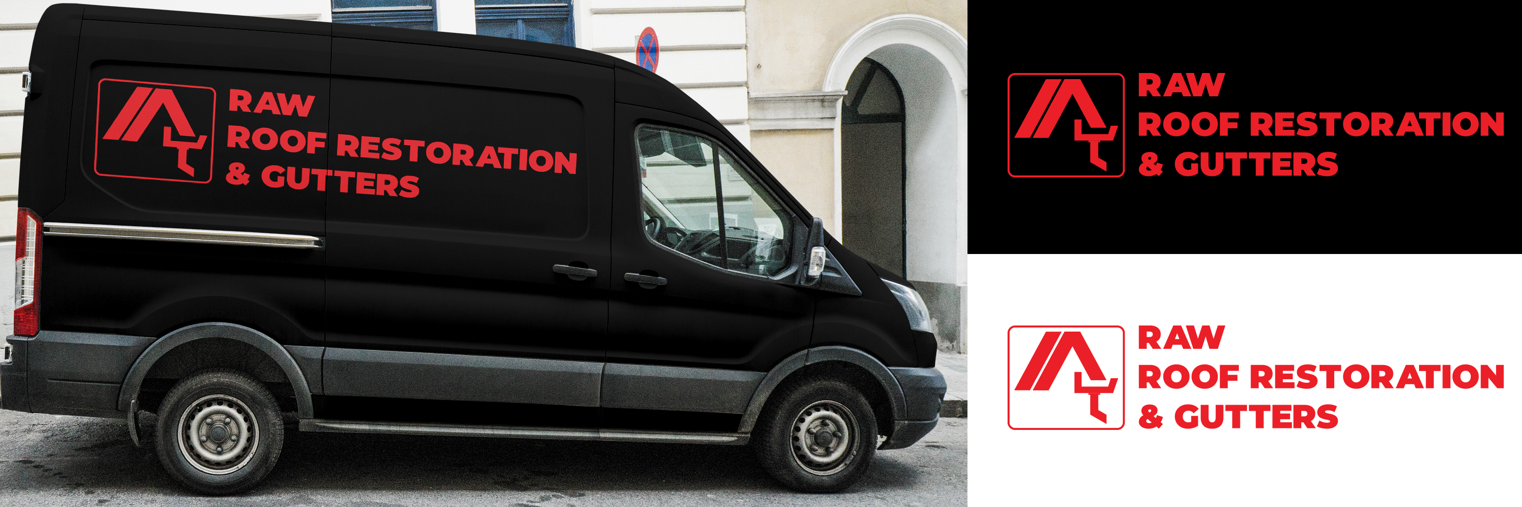 Logo Design by P.J for RAW Roof Restoration & Gutters | Design #24649496