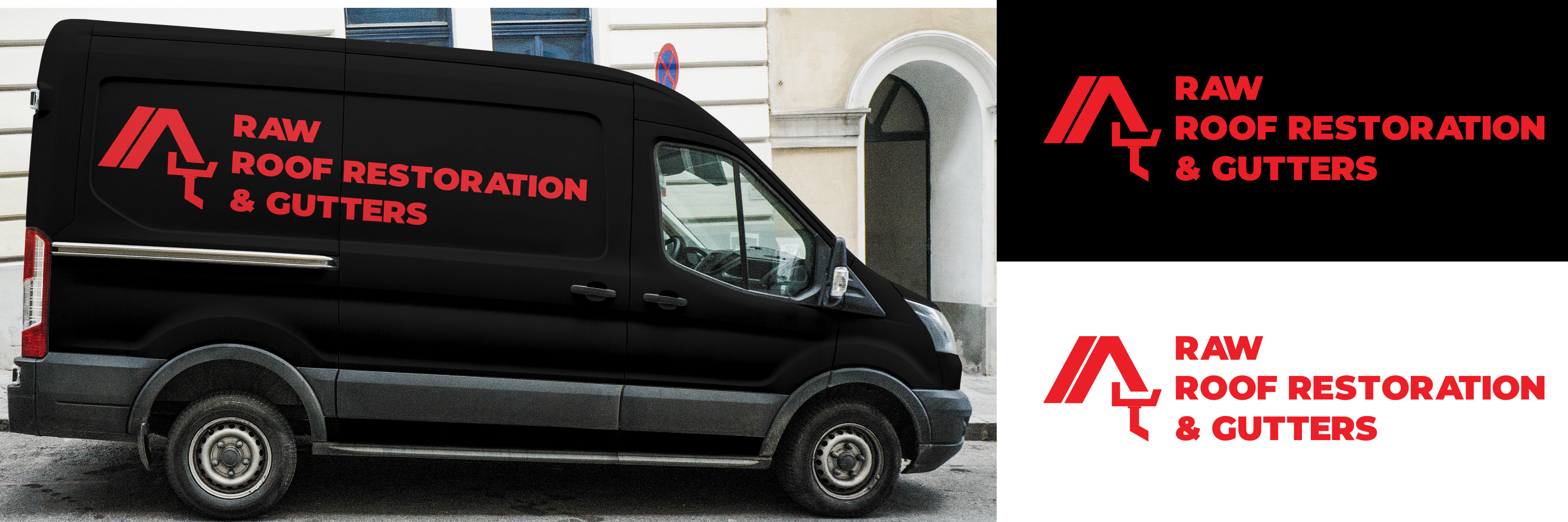 Logo Design by P.J for RAW Roof Restoration & Gutters | Design #24649504