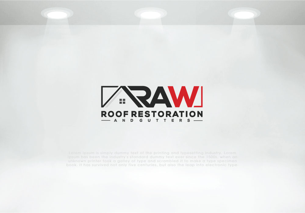 Design de Logo par solidinto pour RAW Roof Restoration & Gutters | Design #24644660