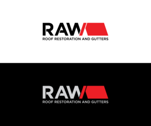 RAW Roof Restoration and Gutters | Logo Design by WahyuHMD