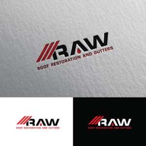 RAW Roof Restoration and Gutters | Logo Design by Rii