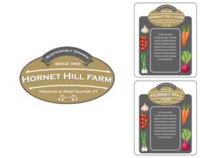 Hornet Hill Farm - Sustainably Grown Produce in West Glover, VT | Logo Design by The Seventh Key Magic