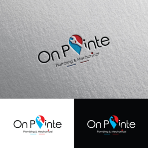 On Pointe Plumbing & Mechanical | Logo Design by Rii