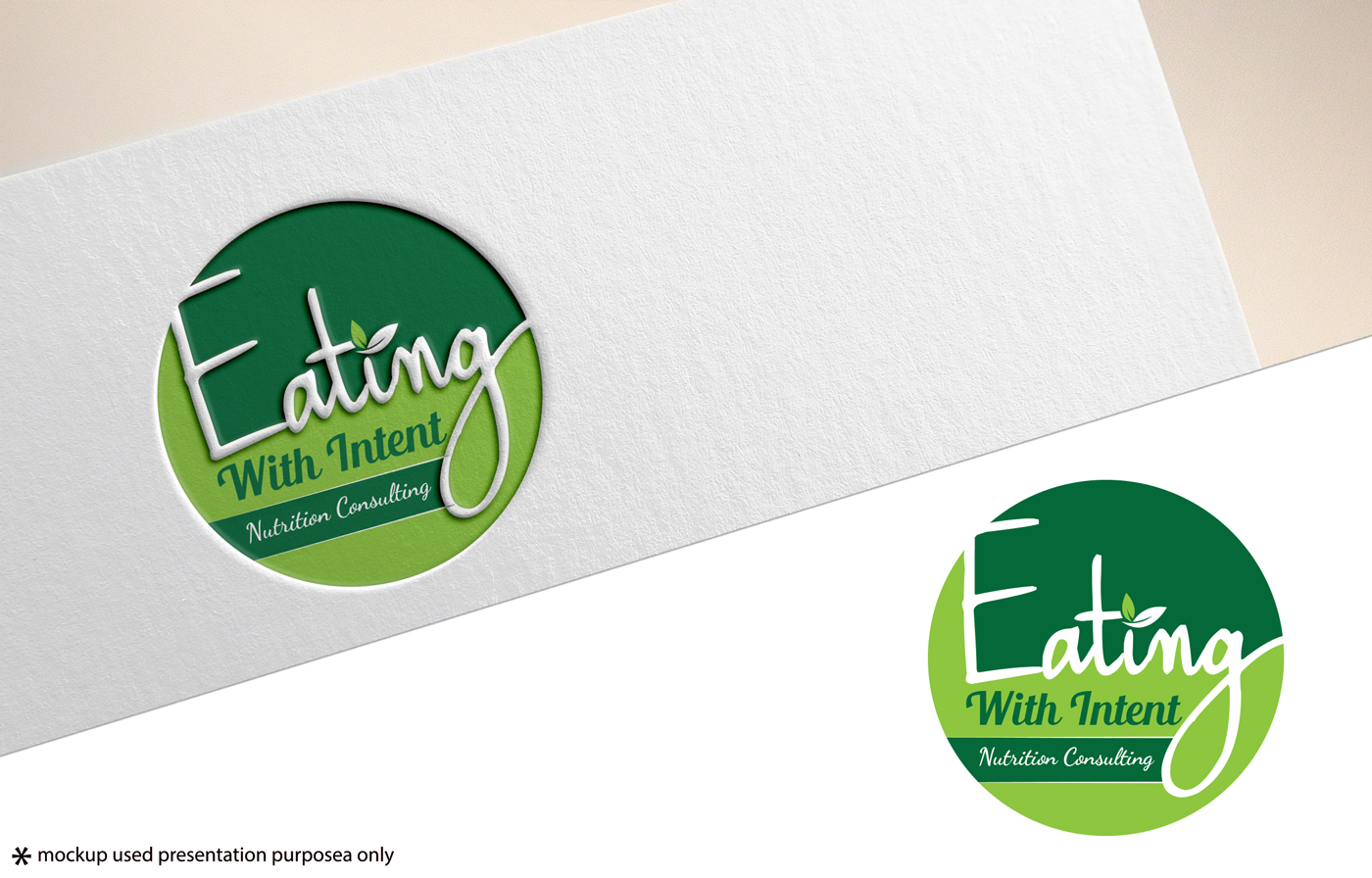 Logo Design by Rubia@ for Eating with Intent, LLC | Design #24610232