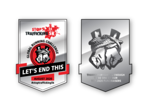 Stop Trafficking 5k premium RACE MEDAL | Graphic Design by kaatem