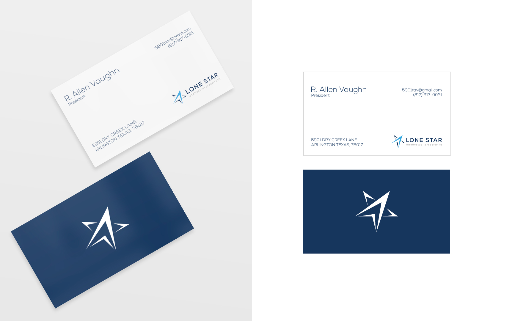 Design de Carte de Visite par Studiok91 pour Lone Star Intellectual Property, LLC | Design #24616063