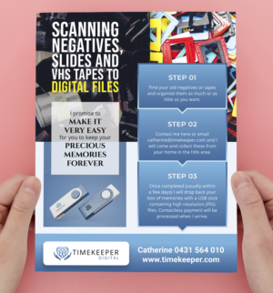 Flyer for photo scanning business | Design de Flyer par creative.SB