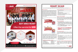 Diseño de Flyer por Gexton para Bay Area Heart | Diseño: #24613389