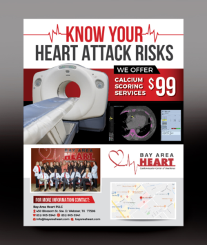 Flyer Design by rkailas for Bay Area Heart | Design: #24610871