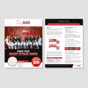 Flyer Design by Deepak_9_Malhotra for Bay Area Heart | Design: #24613408