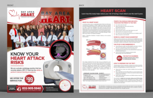 Clinic Flyer for new Calcium Scoring Services | Flyer Design by SAI DESIGNS