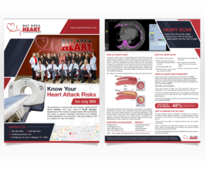 Clinic Flyer for new Calcium Scoring Services | Flyer Design by Luniere Designs