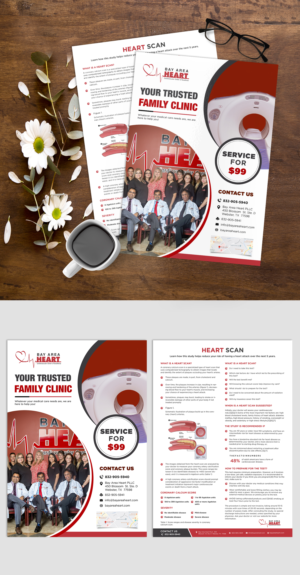 Clinic Flyer for new Calcium Scoring Services | Flyer Design by ZeneFashions