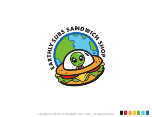 Earthly Subs | Logo Design by Strawberry Girl