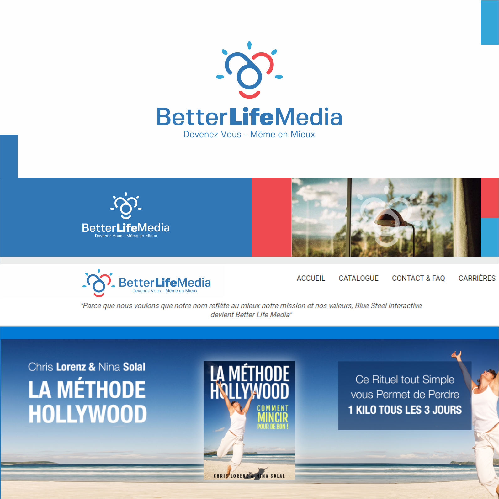 Modern Personable Logo Design For Better Life Media By Sibyle Design