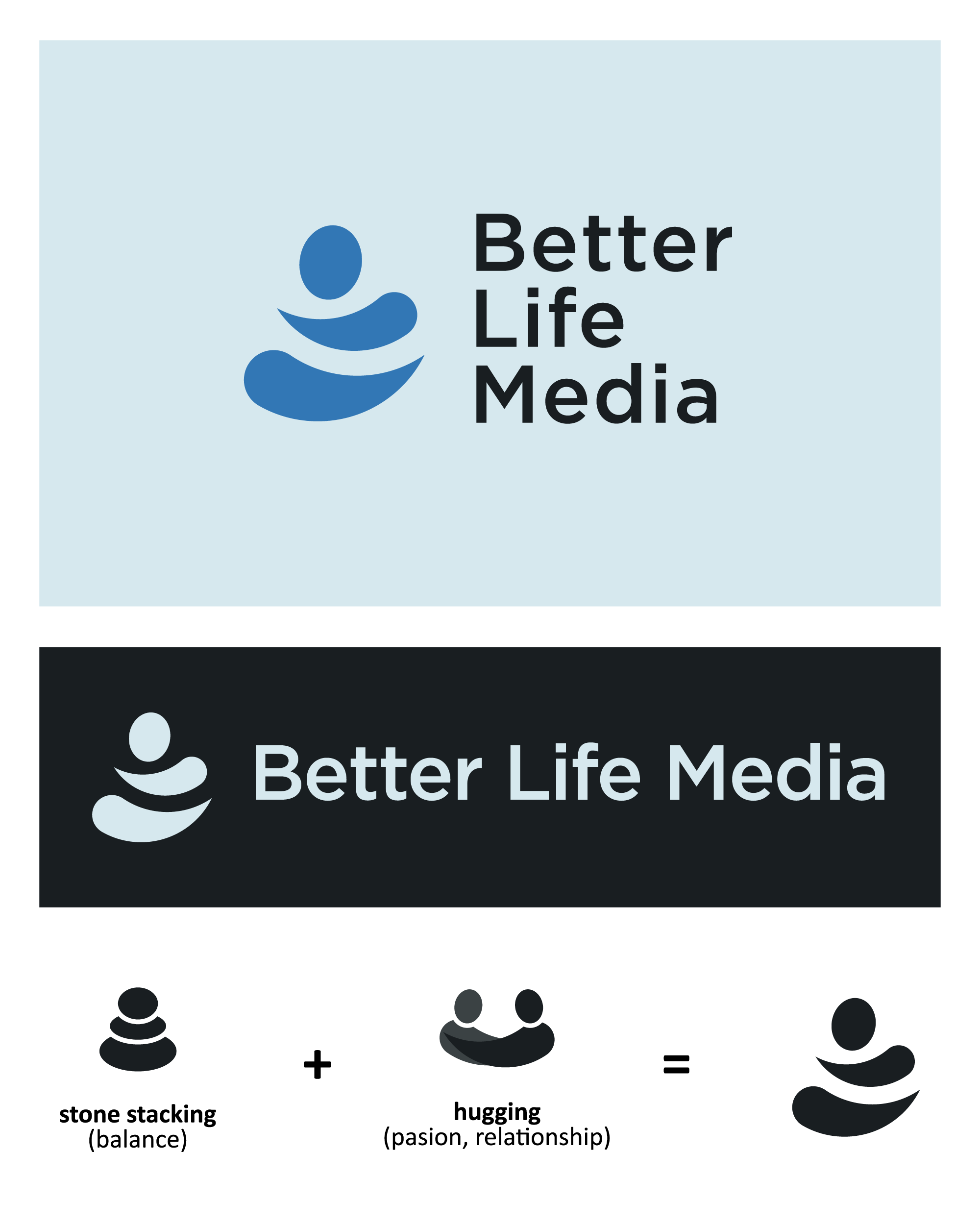 Modern Personable Logo Design For Better Life Media By Sarijk Id Design