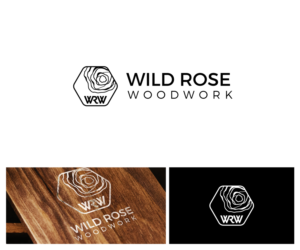 Logo Design by exoddinary for Wild Rose Woodwork, LLC | Design #24616905
