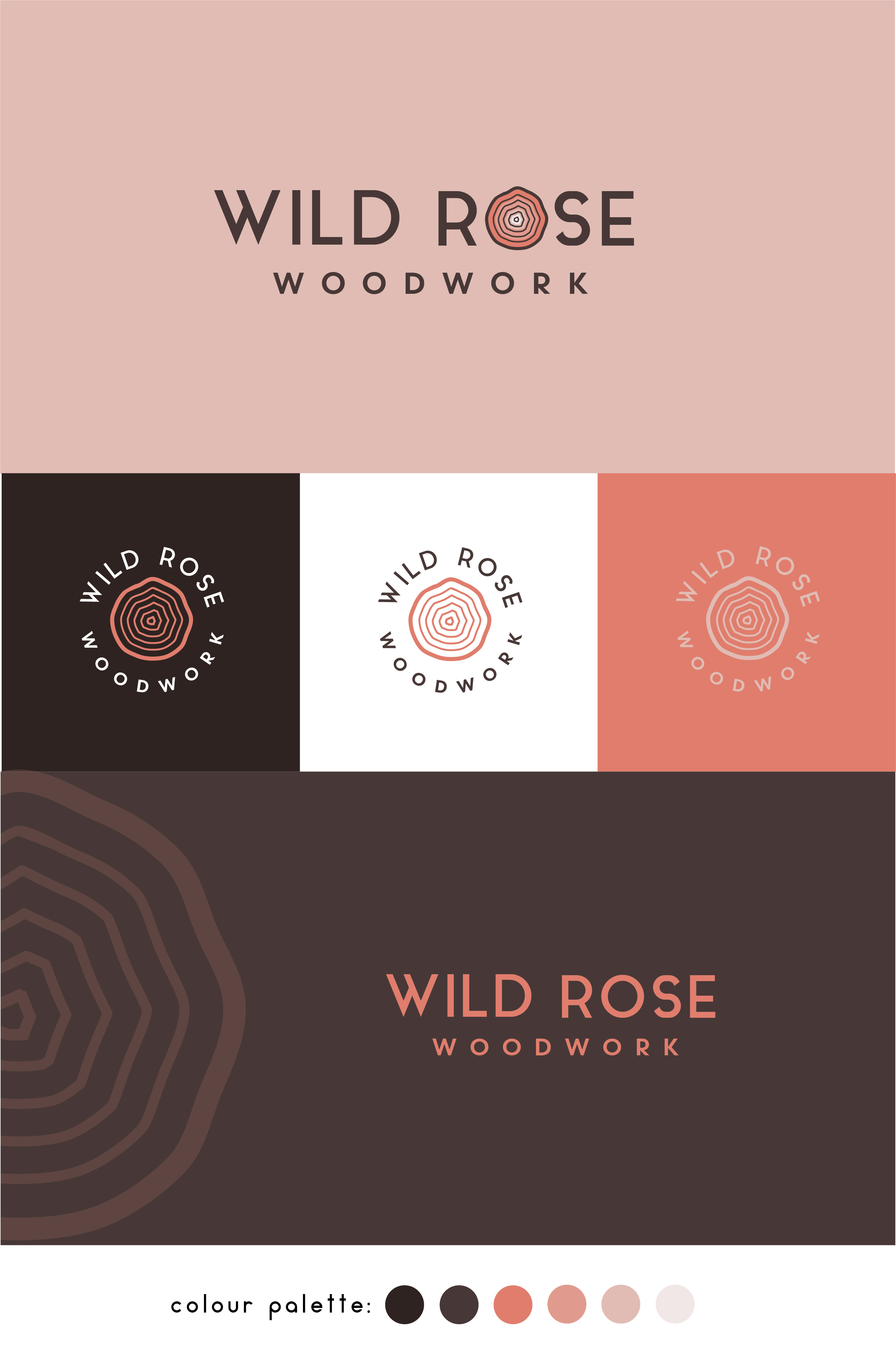 Logo Design by Birdcage for Wild Rose Woodwork, LLC | Design #24626995