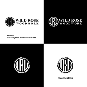 Logo Design by MG.graphics for Wild Rose Woodwork, LLC | Design: #24624423