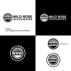 Logo Design by MG.graphics for Wild Rose Woodwork, LLC | Design: #24624424