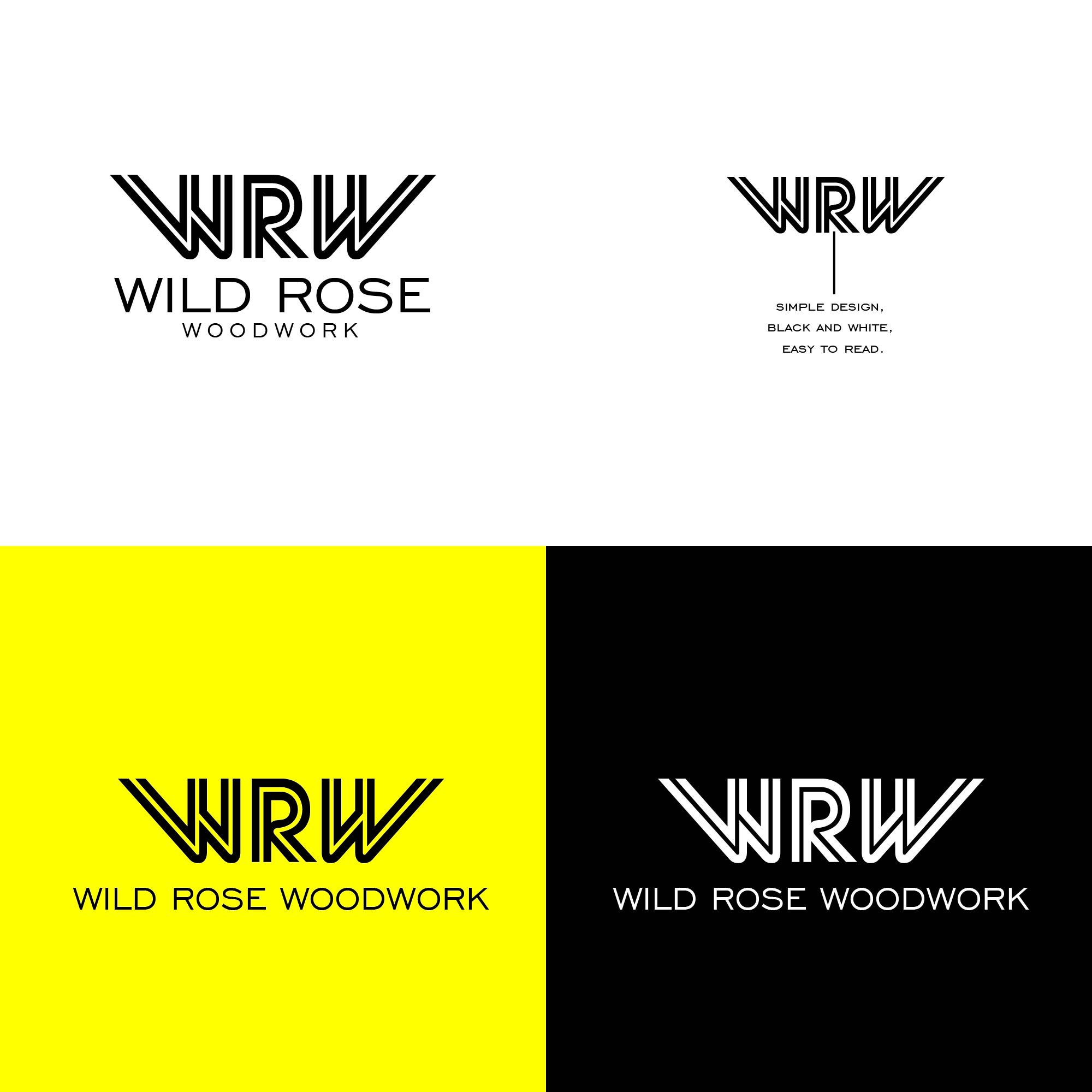 Logo Design by alitjuara for Wild Rose Woodwork, LLC | Design #24627954
