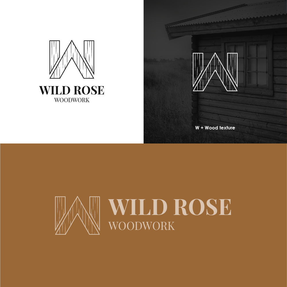 Logo Design by alitjuara for Wild Rose Woodwork, LLC | Design #24627955