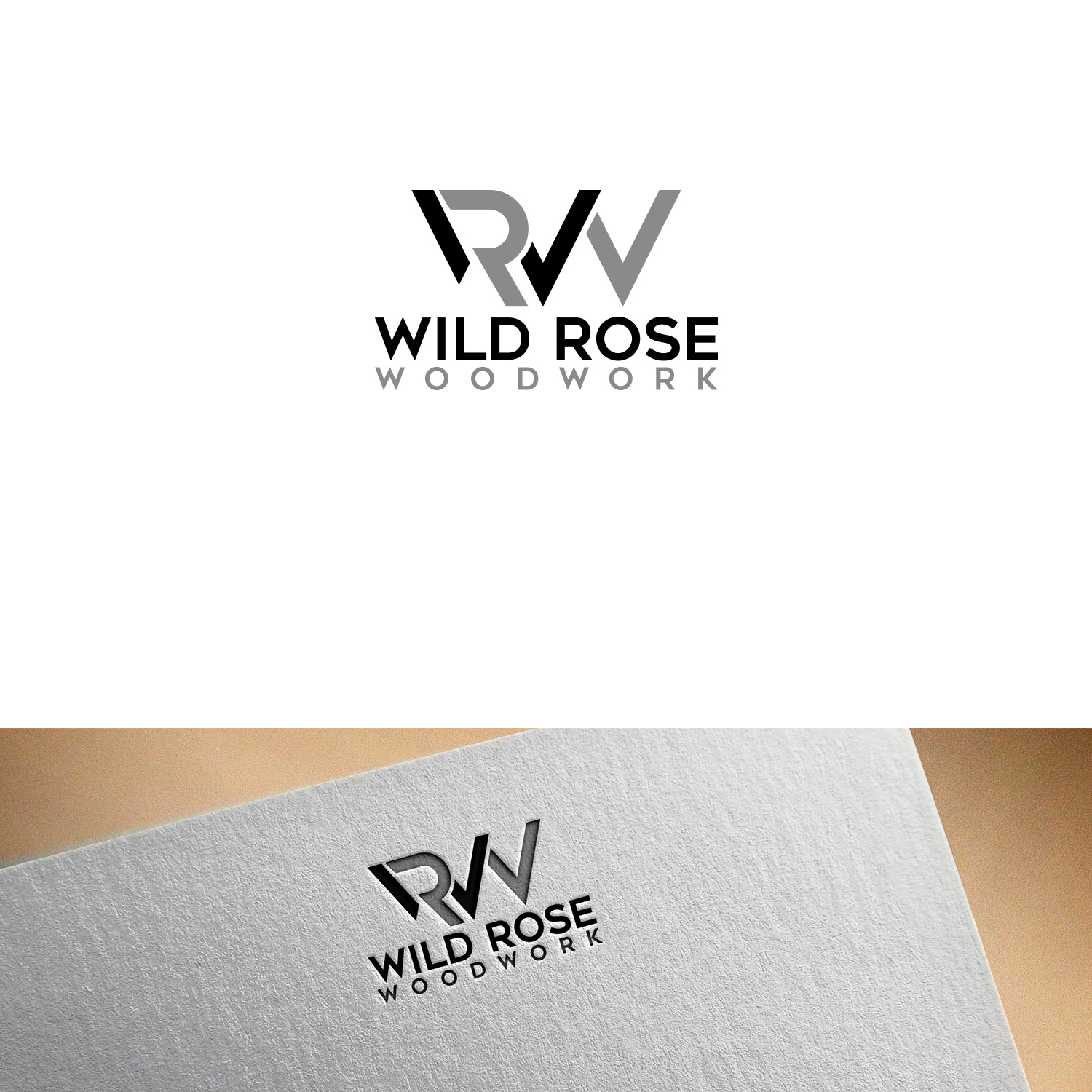 Logo-Design von DesignDUO für Wild Rose Woodwork, LLC | Design #24632290