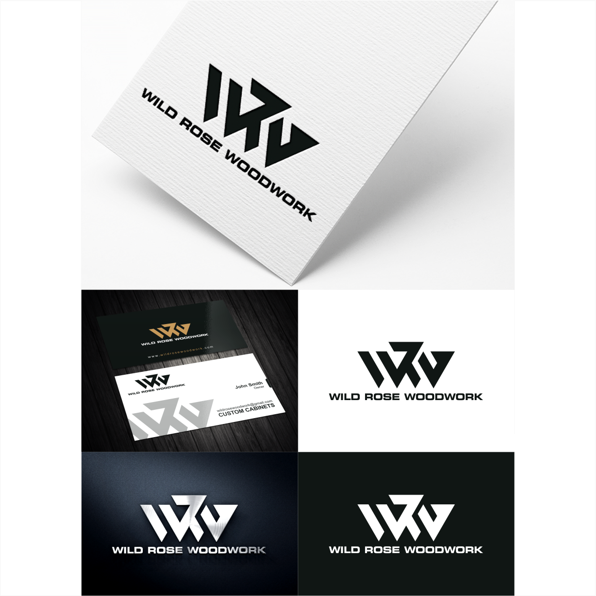 Logo Design by vintana for Wild Rose Woodwork, LLC | Design #24618659